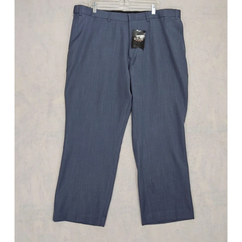 Botany 500 Dress Pants Mens 42R 42 X 29 NEW Style 038 Blue Wide Leg Straight
